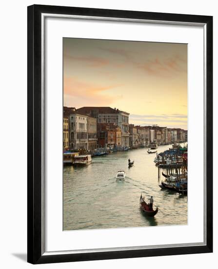 Grand Canal from the Rialto, Venice, Italy-Jon Arnold-Framed Photographic Print