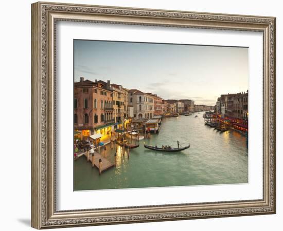 Grand Canal from the Rialto, Venice, Italy-Jon Arnold-Framed Photographic Print