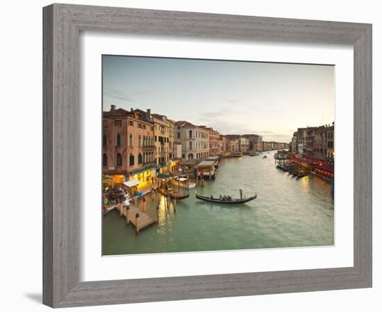 Grand Canal from the Rialto, Venice, Italy-Jon Arnold-Framed Photographic Print