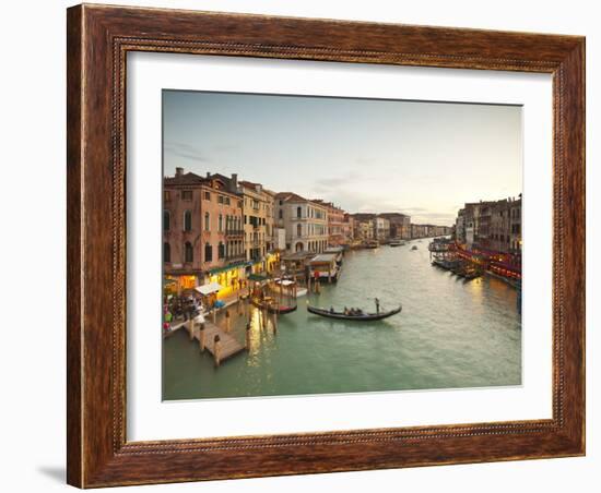 Grand Canal from the Rialto, Venice, Italy-Jon Arnold-Framed Photographic Print