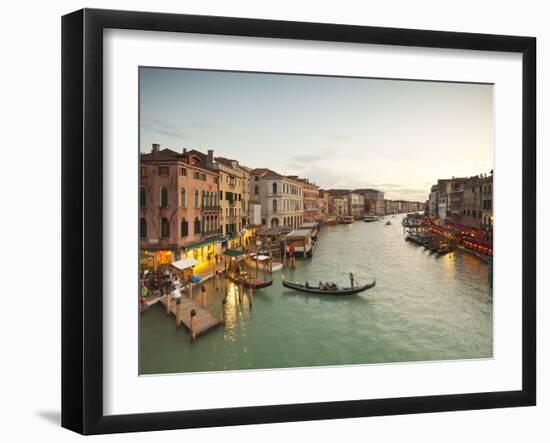 Grand Canal from the Rialto, Venice, Italy-Jon Arnold-Framed Photographic Print