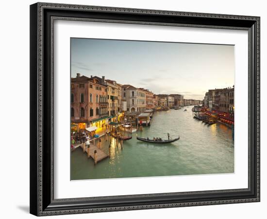 Grand Canal from the Rialto, Venice, Italy-Jon Arnold-Framed Photographic Print