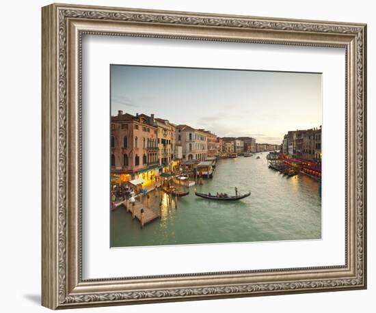 Grand Canal from the Rialto, Venice, Italy-Jon Arnold-Framed Photographic Print