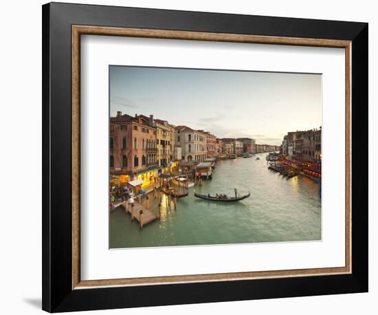 Grand Canal from the Rialto, Venice, Italy-Jon Arnold-Framed Photographic Print