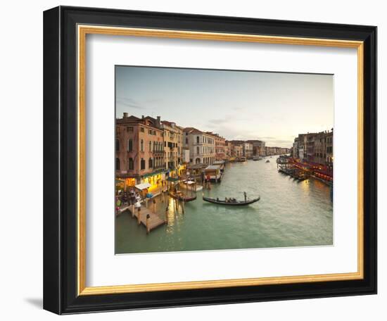 Grand Canal from the Rialto, Venice, Italy-Jon Arnold-Framed Photographic Print