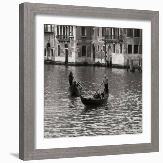 Grand Canal Gondoliers I-Rita Crane-Framed Photographic Print