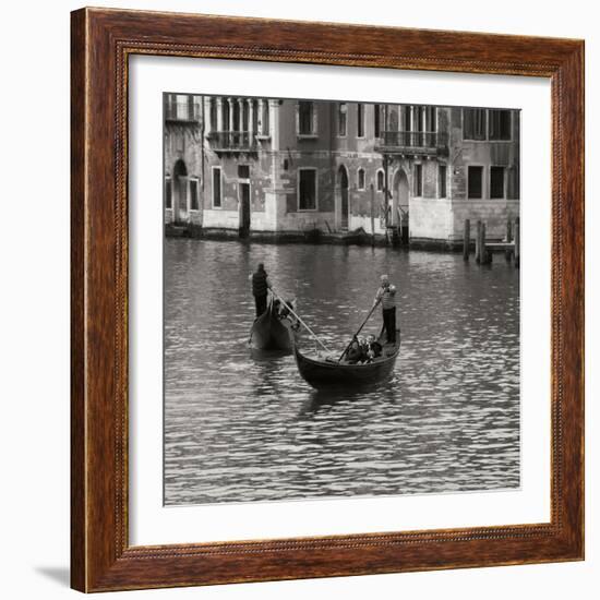 Grand Canal Gondoliers I-Rita Crane-Framed Photographic Print