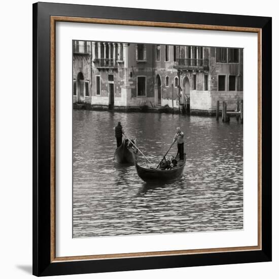 Grand Canal Gondoliers I-Rita Crane-Framed Photographic Print