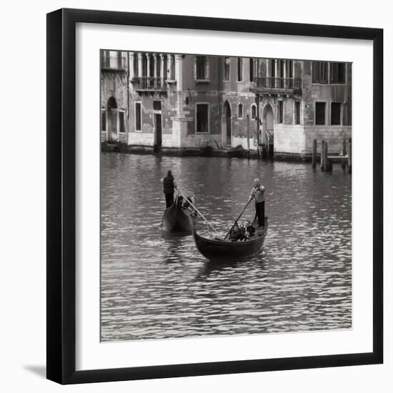 Grand Canal Gondoliers I-Rita Crane-Framed Photographic Print