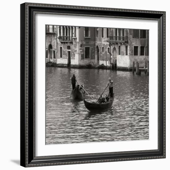 Grand Canal Gondoliers I-Rita Crane-Framed Photographic Print