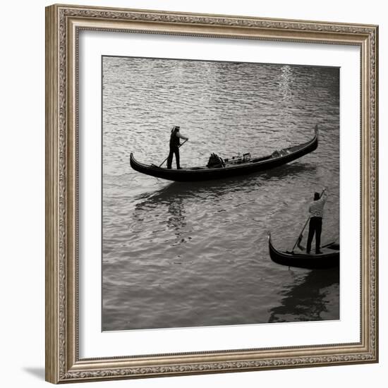 Grand Canal Gondoliers II-Rita Crane-Framed Photographic Print