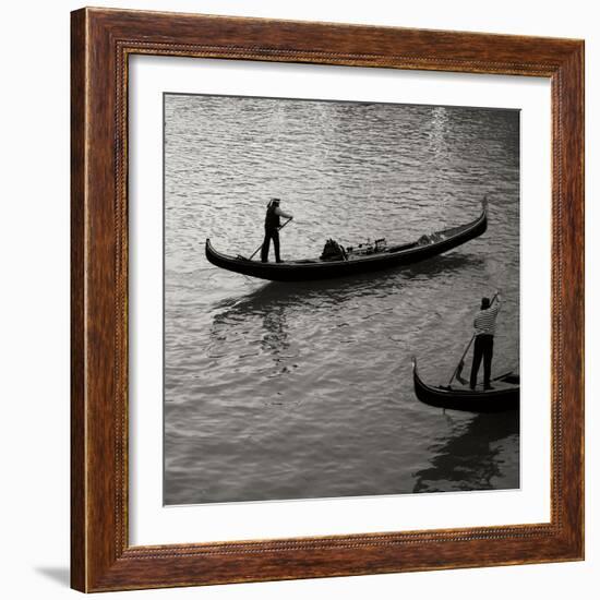 Grand Canal Gondoliers II-Rita Crane-Framed Photographic Print