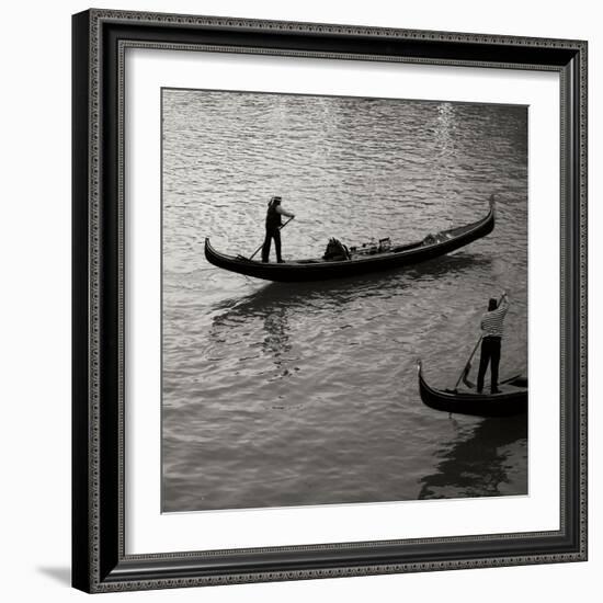 Grand Canal Gondoliers II-Rita Crane-Framed Photographic Print