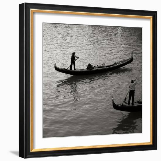 Grand Canal Gondoliers II-Rita Crane-Framed Photographic Print