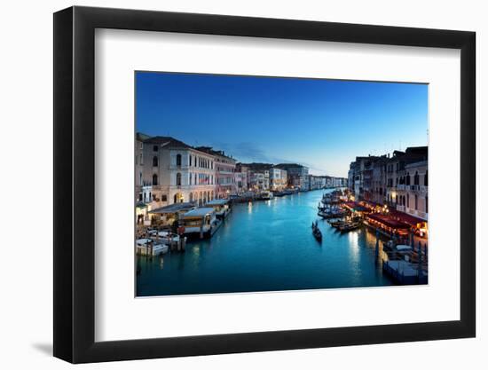 Grand Canal in Sunset Time, Venice, Italy-Iakov Kalinin-Framed Photographic Print