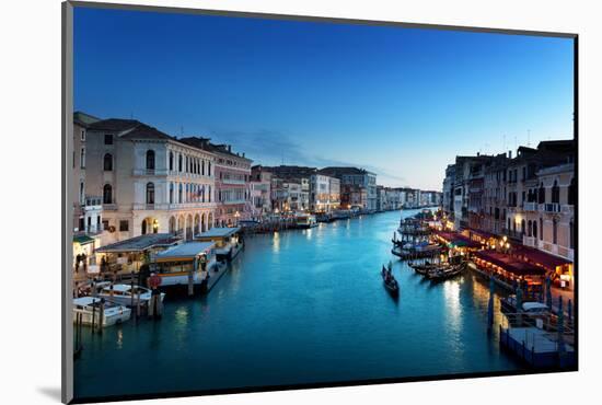 Grand Canal in Sunset Time, Venice, Italy-Iakov Kalinin-Mounted Photographic Print