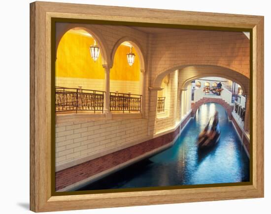 Grand Canal in the Venetian Hotel and Casino, Las Vegas, Nevada, USA-Brent Bergherm-Framed Premier Image Canvas