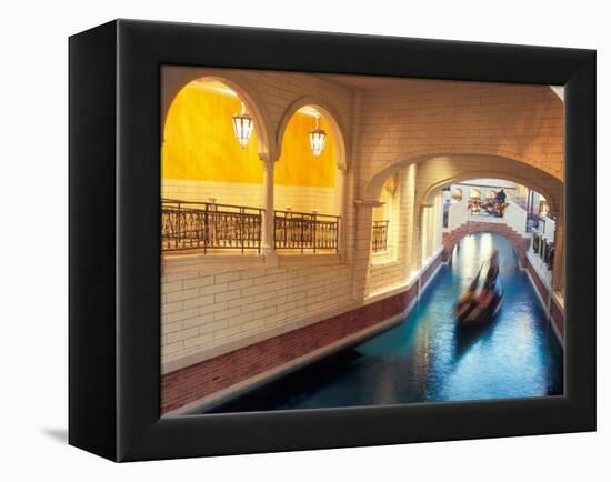 Grand Canal in the Venetian Hotel and Casino, Las Vegas, Nevada, USA-Brent Bergherm-Framed Premier Image Canvas