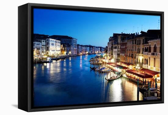 Grand Canal in Venice, Italy at Sunset-Iakov Kalinin-Framed Premier Image Canvas