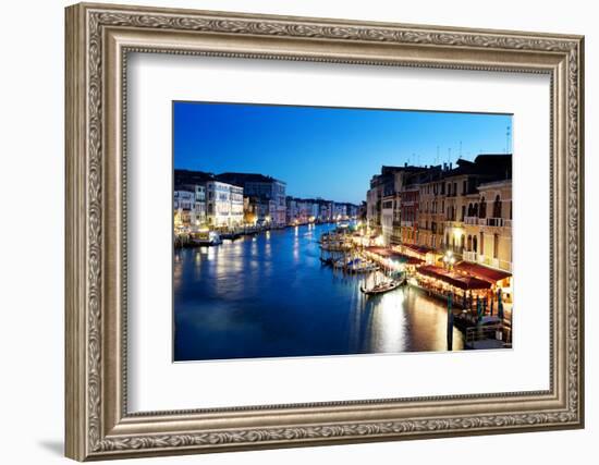 Grand Canal in Venice, Italy at Sunset-Iakov Kalinin-Framed Photographic Print