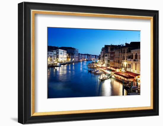 Grand Canal in Venice, Italy at Sunset-Iakov Kalinin-Framed Photographic Print