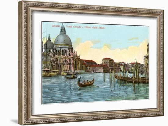 Grand Canal, Salute Church, Venice, Italy-null-Framed Art Print