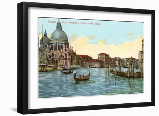 Grand Canal, Salute Church, Venice, Italy-null-Framed Art Print