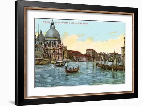 Grand Canal, Salute Church, Venice, Italy-null-Framed Art Print