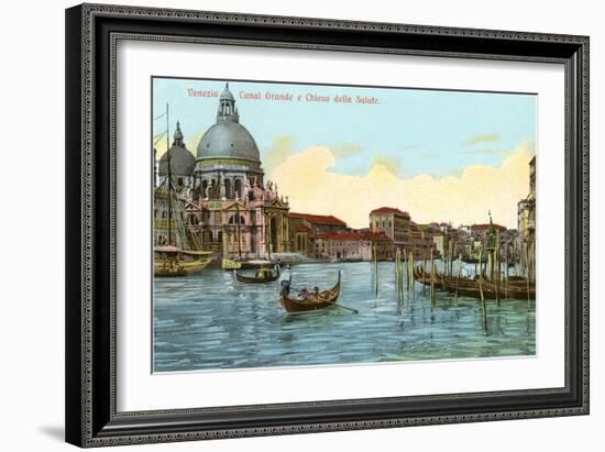 Grand Canal, Salute Church, Venice, Italy-null-Framed Art Print