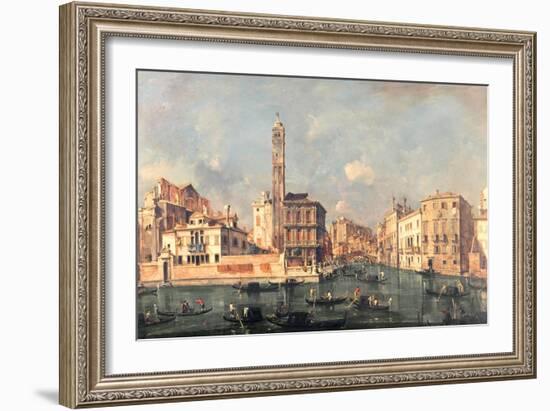 Grand Canal: San Geremia and the Entrance to the Canneregio-Guardi-Framed Giclee Print