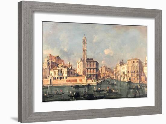 Grand Canal: San Geremia and the Entrance to the Canneregio-Guardi-Framed Giclee Print