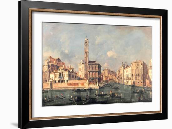 Grand Canal: San Geremia and the Entrance to the Canneregio-Guardi-Framed Giclee Print