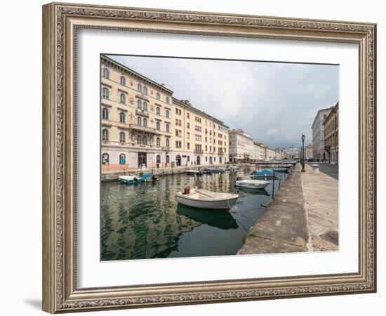 Grand Canal, Trieste, Friuli Venezia Giulia, Italy, Europe-Jean Brooks-Framed Photographic Print