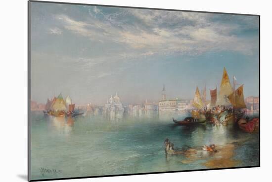 Grand Canal, Venice, 1901 (Oil on Canvas)-Thomas Moran-Mounted Giclee Print