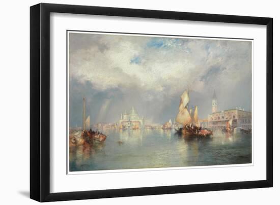 Grand Canal, Venice, 1905 (Oil on Canvas)-Thomas Moran-Framed Giclee Print