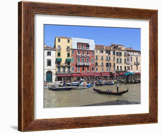 Grand Canal, Venice, UNESCO World Heritage Site, Veneto, Italy, Europe-Amanda Hall-Framed Photographic Print