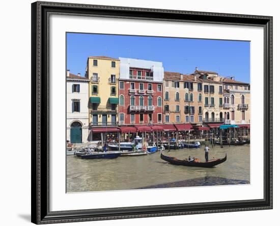 Grand Canal, Venice, UNESCO World Heritage Site, Veneto, Italy, Europe-Amanda Hall-Framed Photographic Print