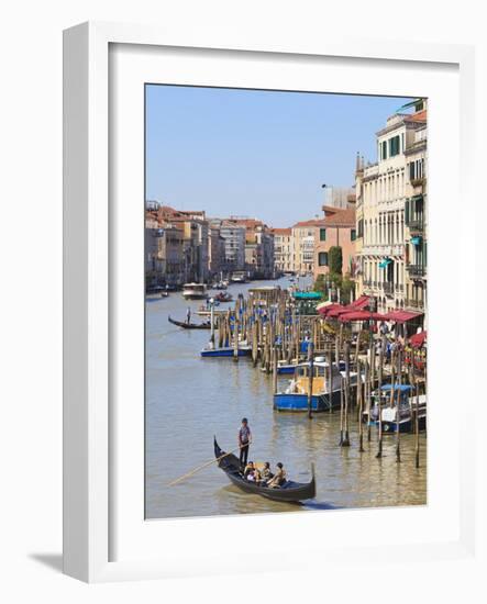 Grand Canal, Venice, UNESCO World Heritage Site, Veneto, Italy, Europe-Amanda Hall-Framed Photographic Print