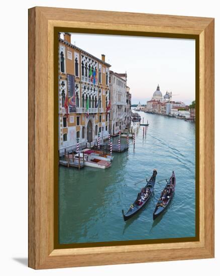 Grand Canal, Venice, UNESCO World Heritage Site, Veneto, Italy, Europe-Amanda Hall-Framed Premier Image Canvas