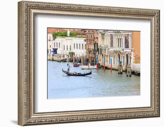 Grand Canal with Gondola. Venice. Italy-Tom Norring-Framed Photographic Print