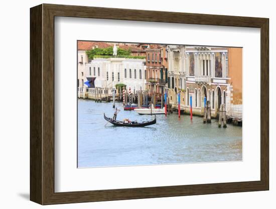 Grand Canal with Gondola. Venice. Italy-Tom Norring-Framed Photographic Print