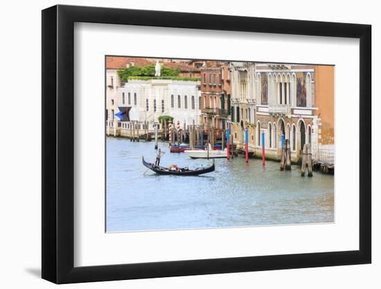 Grand Canal with Gondola. Venice. Italy-Tom Norring-Framed Photographic Print