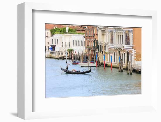 Grand Canal with Gondola. Venice. Italy-Tom Norring-Framed Photographic Print