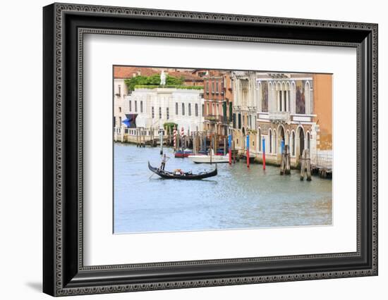 Grand Canal with Gondola. Venice. Italy-Tom Norring-Framed Photographic Print