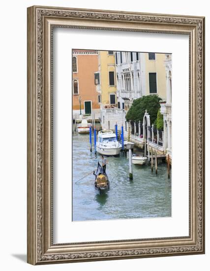 Grand Canal with Gondola. Venice. Italy-Tom Norring-Framed Photographic Print