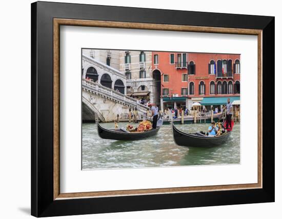 Grand Canal with Rialto Bridge. Venice. Italy-Tom Norring-Framed Photographic Print