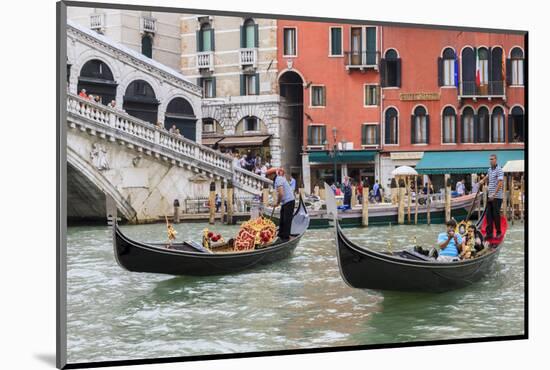 Grand Canal with Rialto Bridge. Venice. Italy-Tom Norring-Mounted Photographic Print