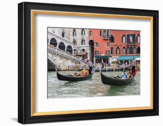 Grand Canal with Rialto Bridge. Venice. Italy-Tom Norring-Framed Photographic Print