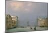 Grand Canal with Snow and Ice, 1849-Ippolito Caffi-Mounted Giclee Print