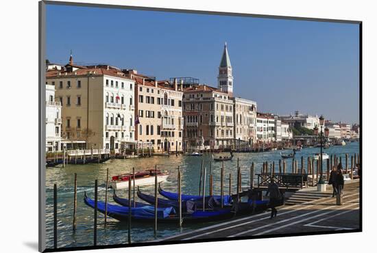 Grand Canal with St. Mark's Basilica Campanile in St. Mark's Square in the background, Venice UNESC-Marco Brivio-Mounted Photographic Print